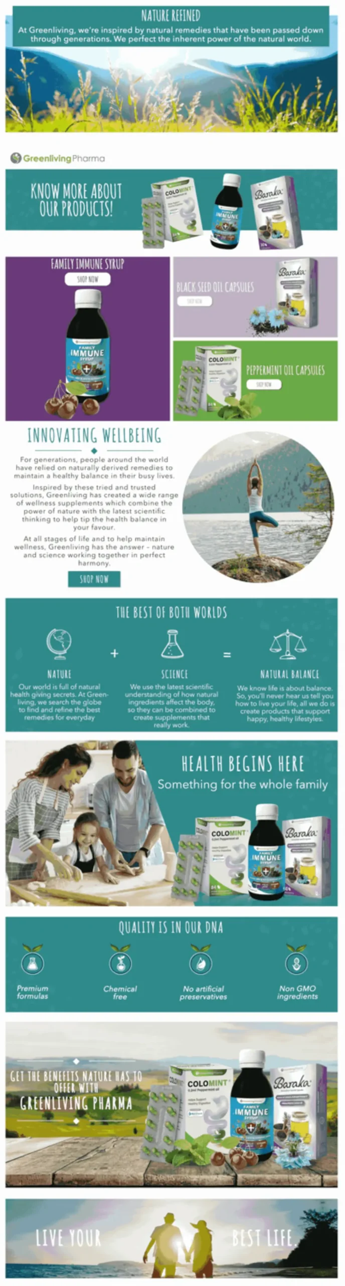 Green Living Pharma creative